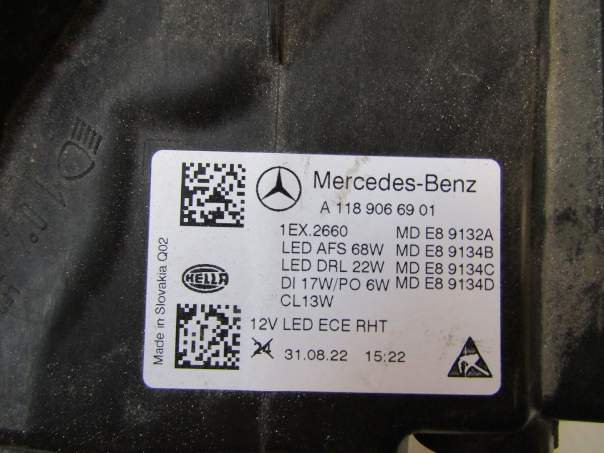 Prednji far MERCEDES CLA W118 MULTIBEAM FULL LED 19-23 LH A1189066901