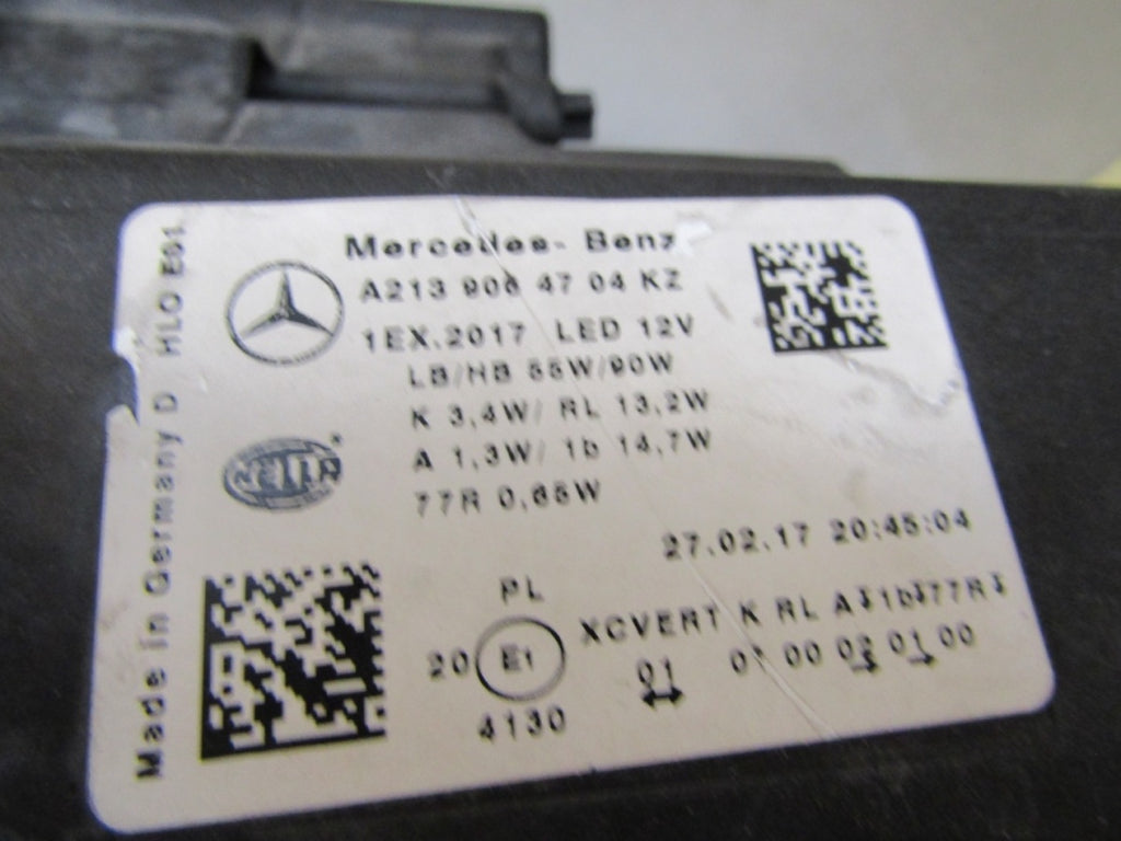 Prednji far MERCEDES W213 FULL LED MULTIBEAM NIEBIESKI HYBRID 16-20 LH A2139064704