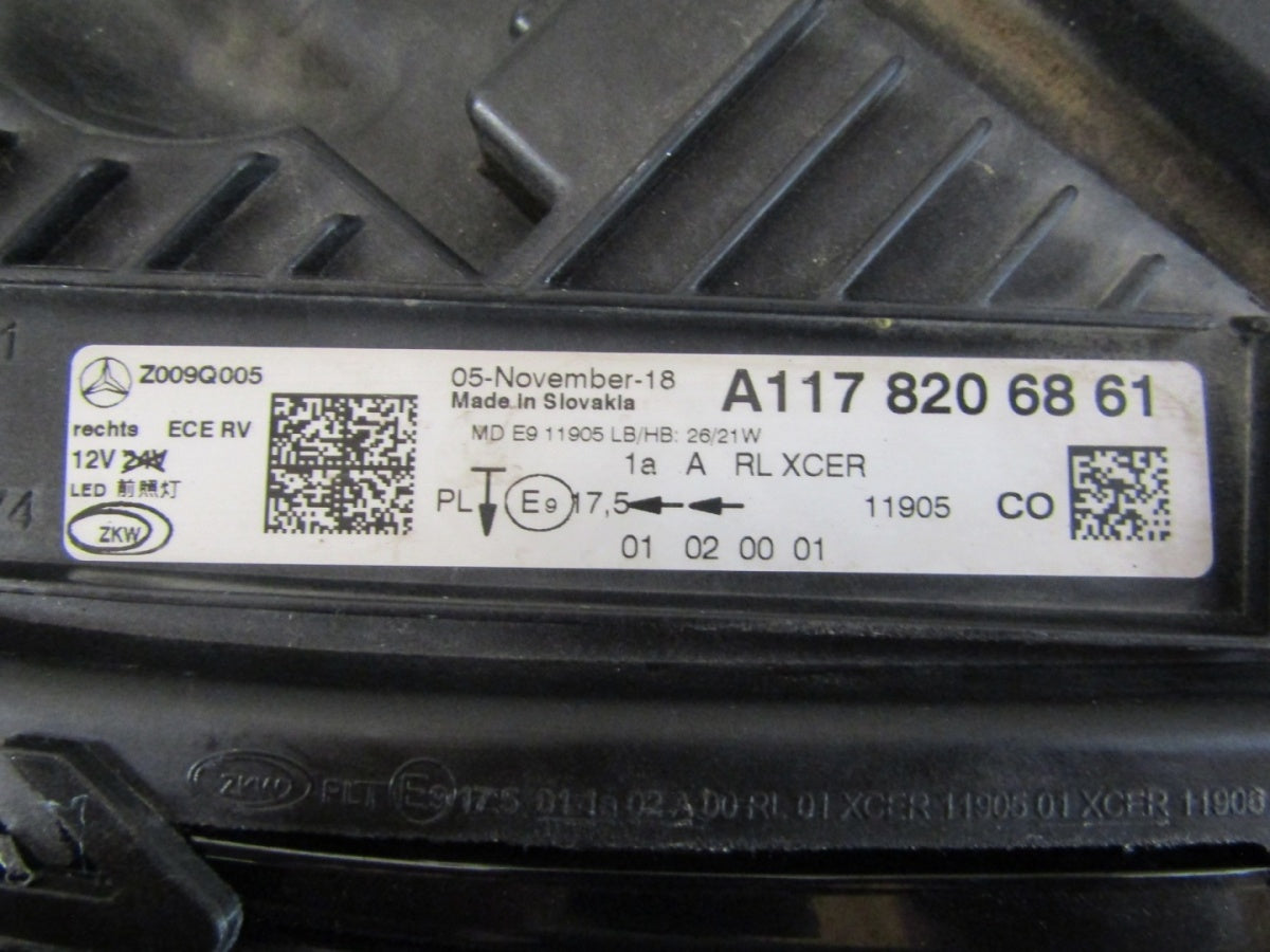 Prednji far Mercedes CLA W117 Lift Full LED Performance 17-19 RH A1178206861