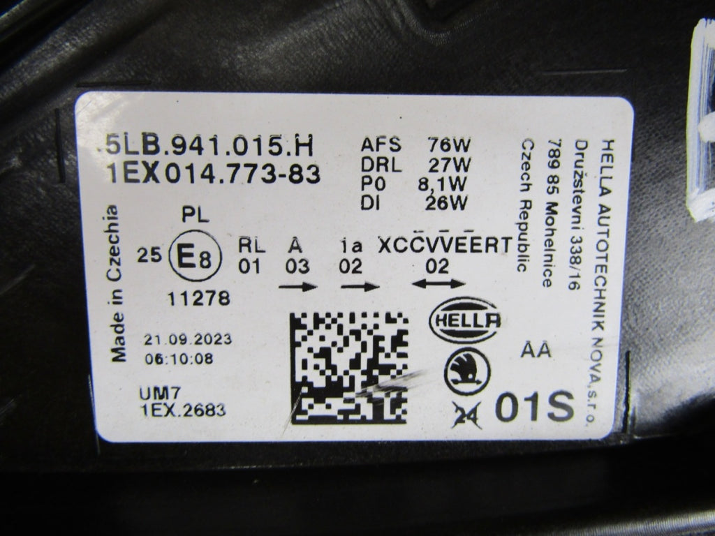 Prednji far Skoda Enyaq FULL LED LH lijevi 20- 5LB941015B