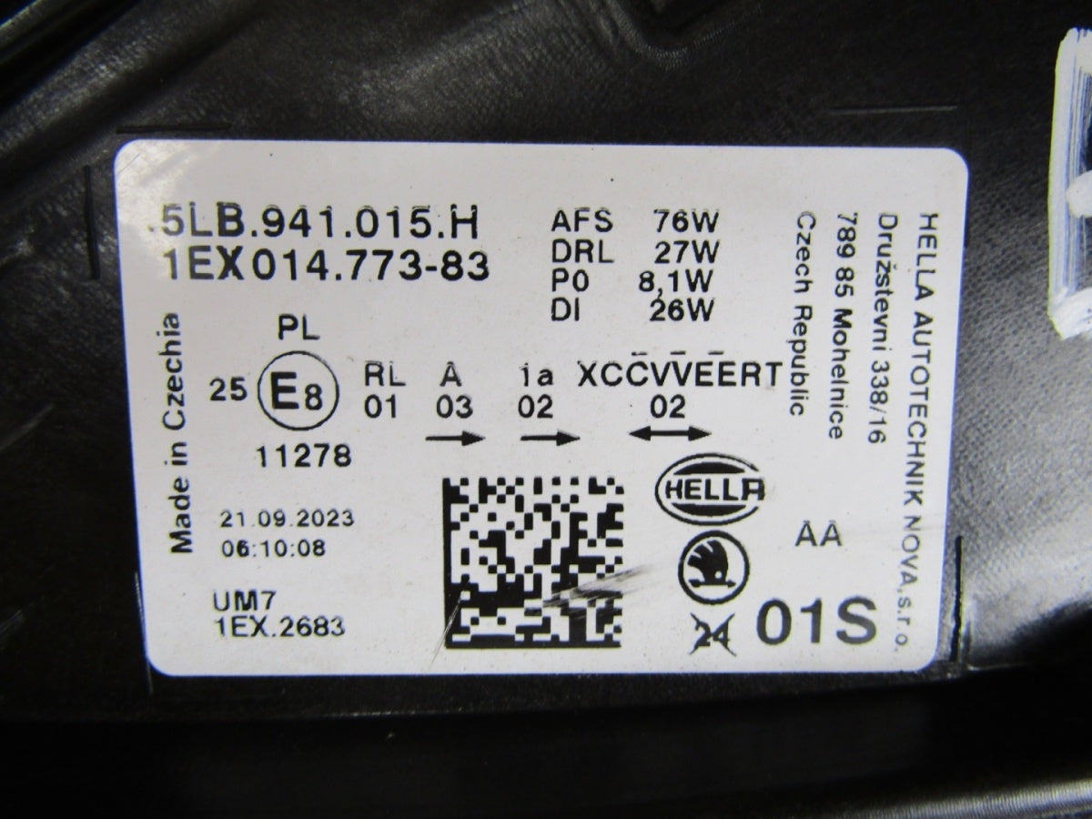Prednji far Skoda Enyaq FULL LED LH lijevi 20- 5LB941015B
