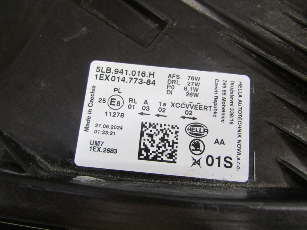 Prednji far SKODA ENYAQ FULL LED 20- RH desni 5LB941016H
