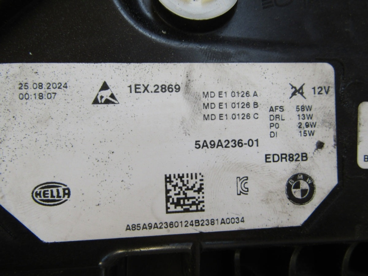 Prednji far BMW X1 U11 FULL LED BLACK 22- RH desni 5A9A236-01