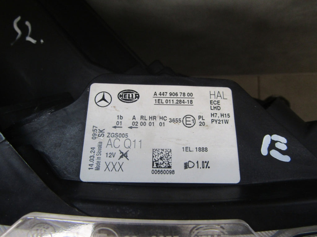Prednji far MERCEDES V klasa W447 14- halogen RH desni A4479067800