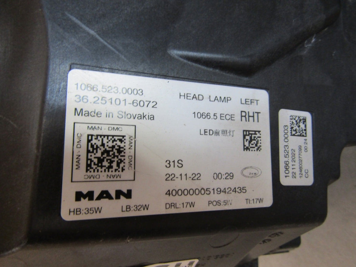 Prednji far LAMPA MAN TGX II 2 LED 20- LH lijevi 10665230003