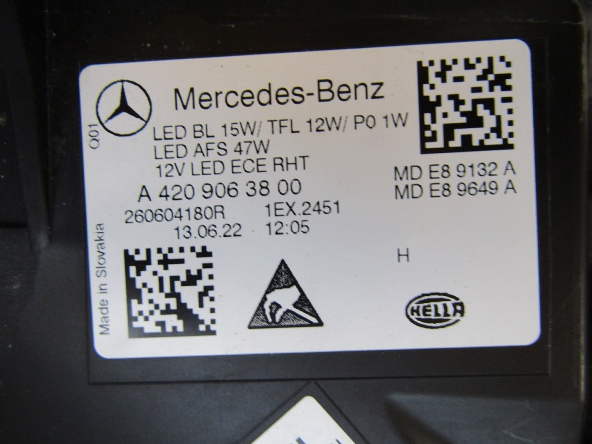 Prednji far MERCEDES CITAN 2 II W420 FULL LED HIGH PERFORMANCE 21- LH lijevi A4209063800