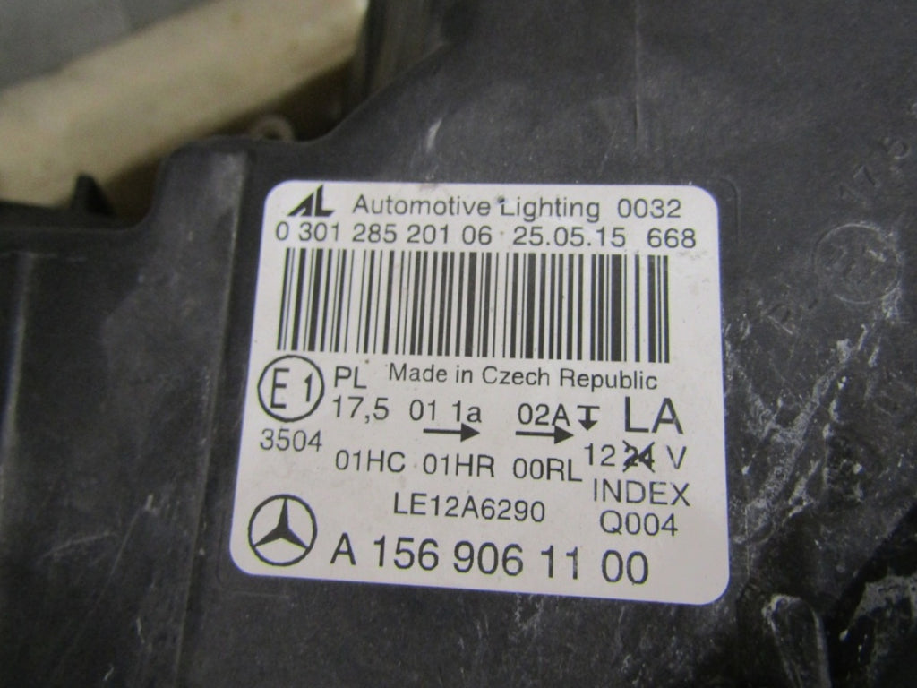 Prednji far MERCEDES GLA 156 halogen LH lijevi 14-17 A1569061100