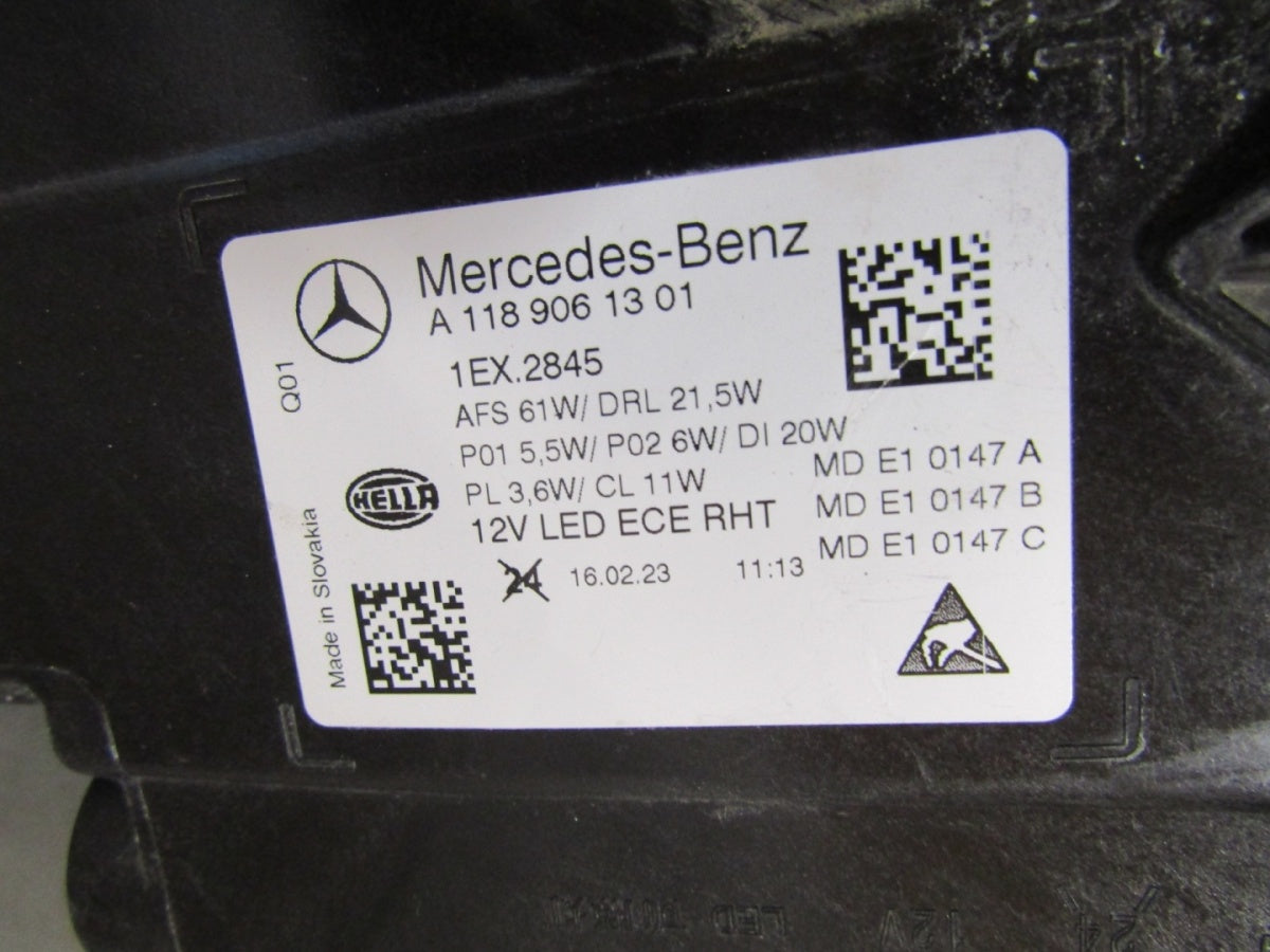 Prednji far MERCEDES CLA W118 LIFT MULTIBEAM 23- LH A1189061301