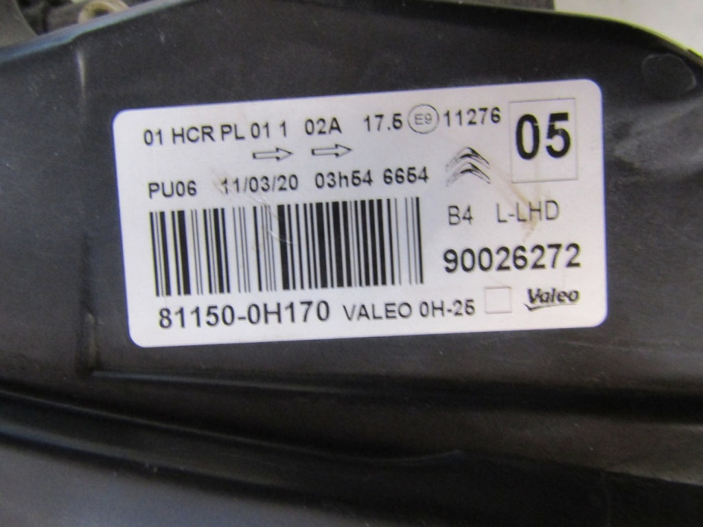 Prednji far CITROEN C1 II halogen sa sočivom 14- LH 90026272