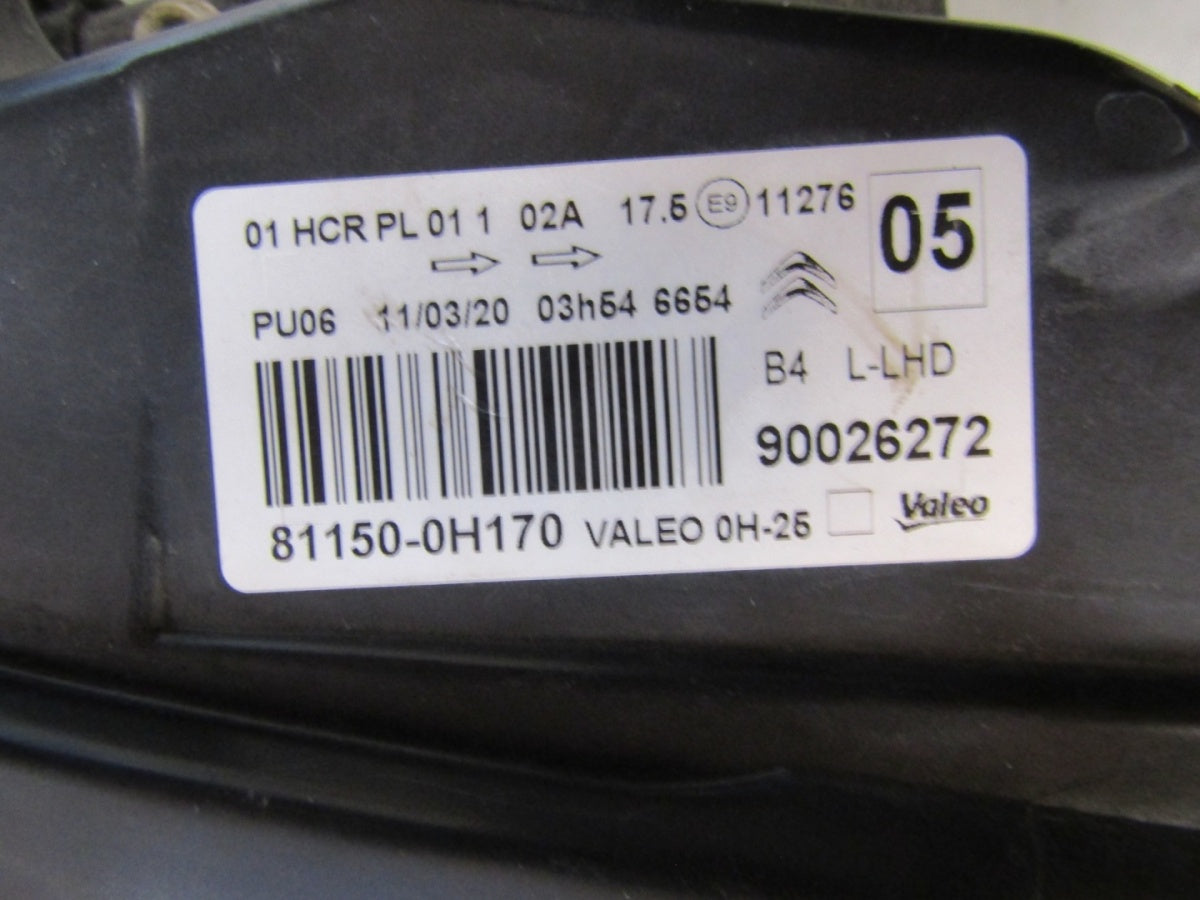 Prednji far CITROEN C1 II halogen sa sočivom 14- LH 90026272