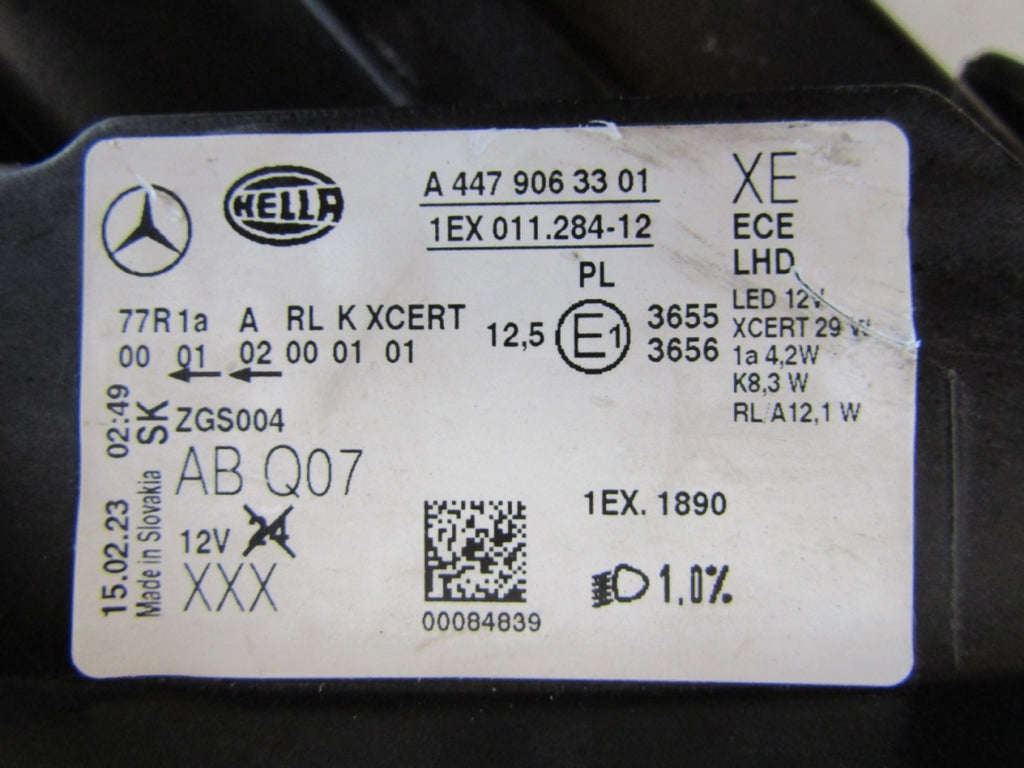 Prednji far MERCEDES V klasa W447 FULL LED ILS LIFT 19- RH A4479063301