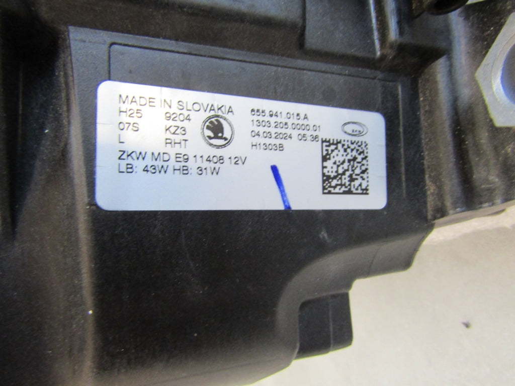 Prednji far SKODA SCALA FULL LED LIFT 23- LH 655941015