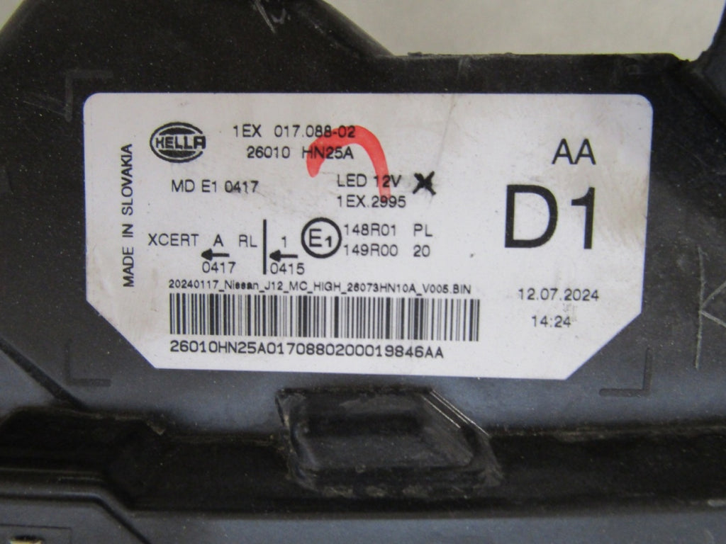 Prednji far NISSAN QASHQAI 3 III LIFT FULL LED 24- RH desni 1EX017088-02