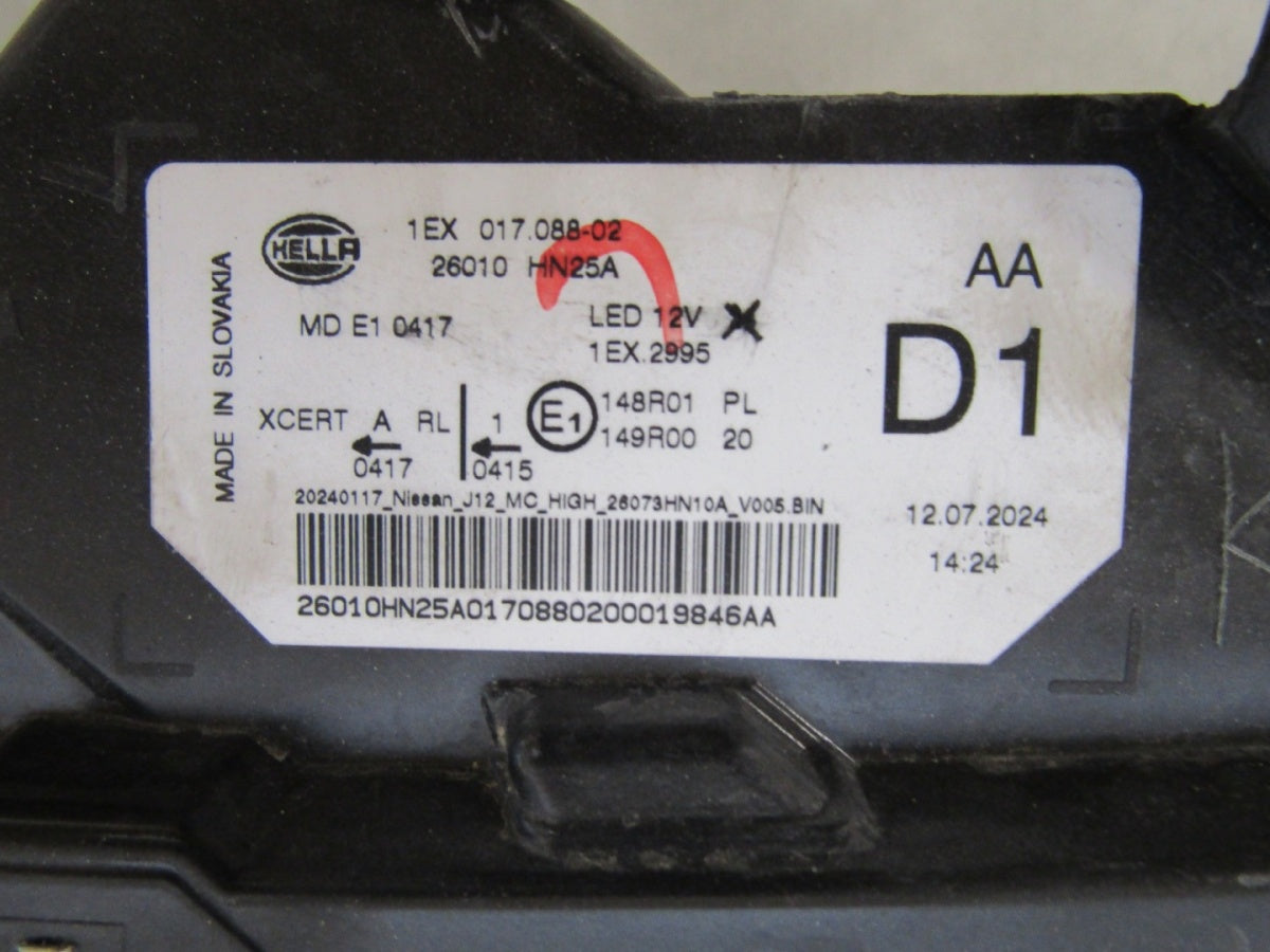 Prednji far NISSAN QASHQAI 3 III LIFT FULL LED 24- RH desni 1EX017088-02