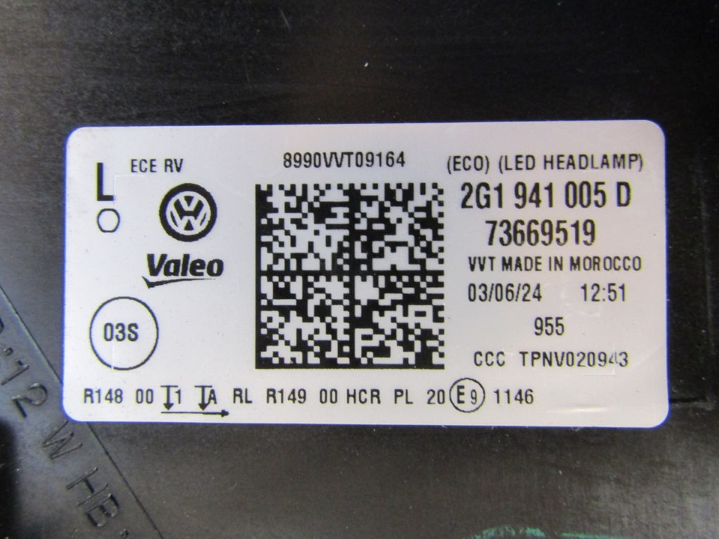 Prednji far VOLKSWAGEN POLO VI 6 2G LIFT LED LH lijevi 21- 2G1941005D