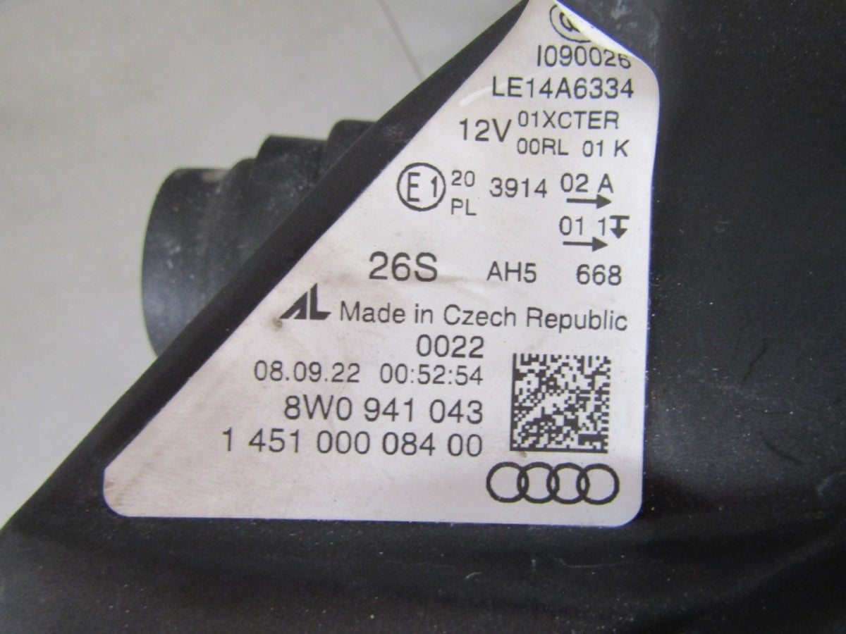 Prednji far AUDI A4 B9 xenon nezakretni 15-19 LH 8W0941084