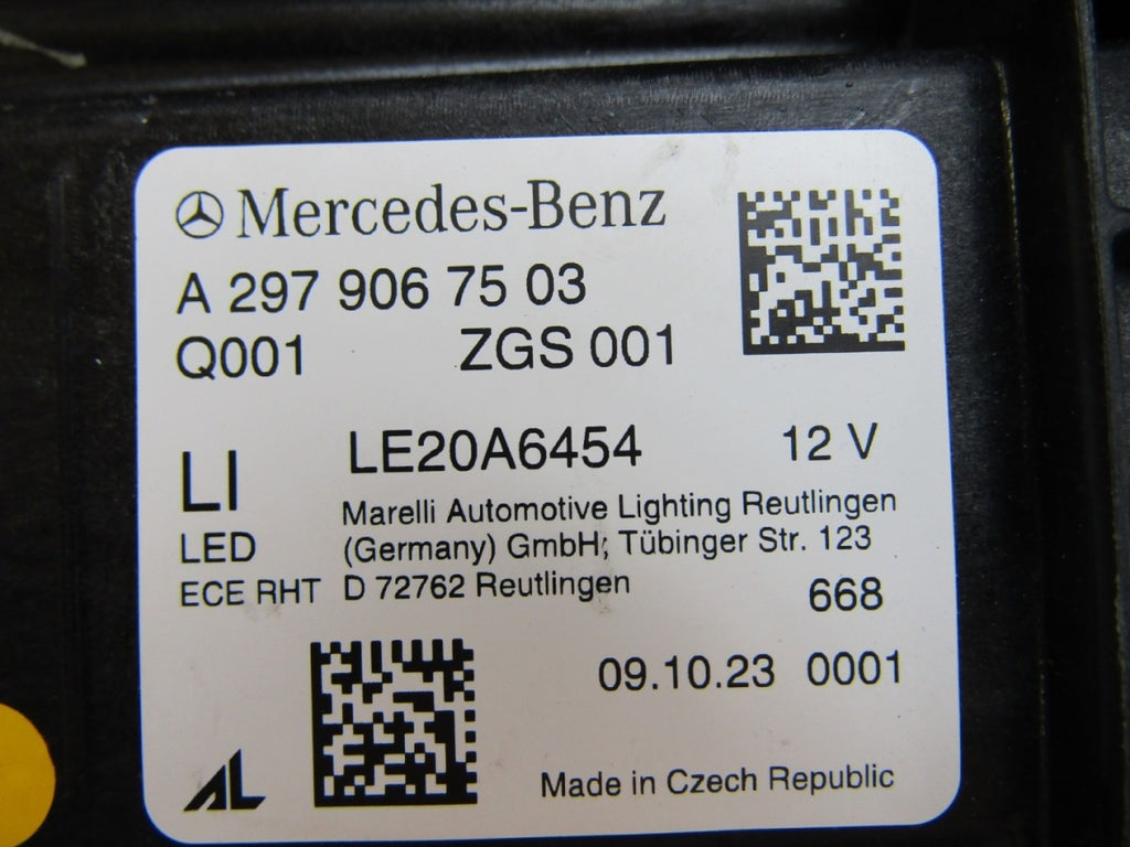 Prednji far MERCEDES EQS W297 DIGITAL LIGHT 21- LH lijevi A2979067503