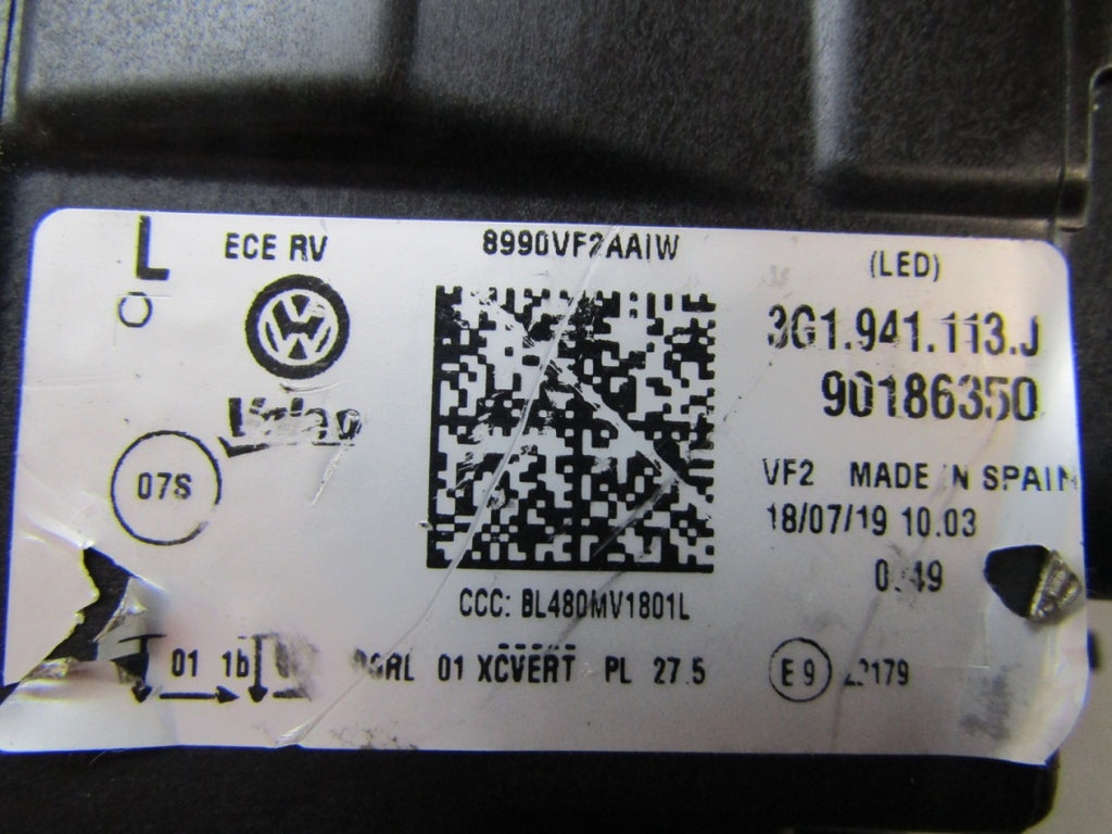 Prednji far VOLKSWAGEN PASSAT B8 FULL LED IQ LIFT LH lijevi 19- 3G1941113J