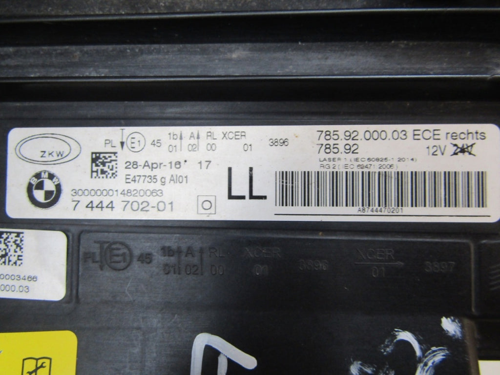 Prednji far BMW I8 LASERLIGHT 7444702-01 desni RH