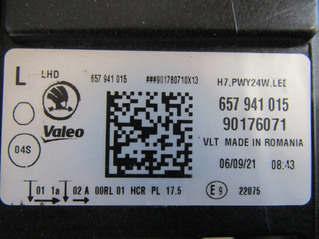 Prednji far SKODA SCALA LED 19-23 LH lijevi 657941015