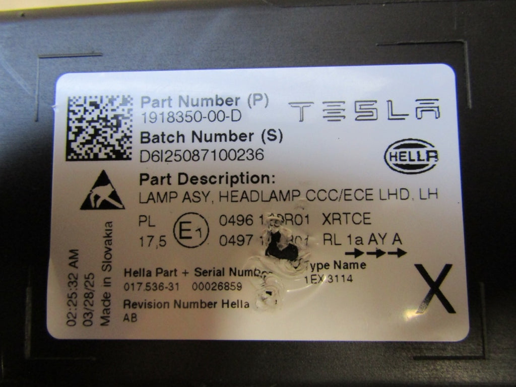Prednji far TESLA MODEL Y JUNIPER FULL LED LH lijevi 1918350-00-D 25-