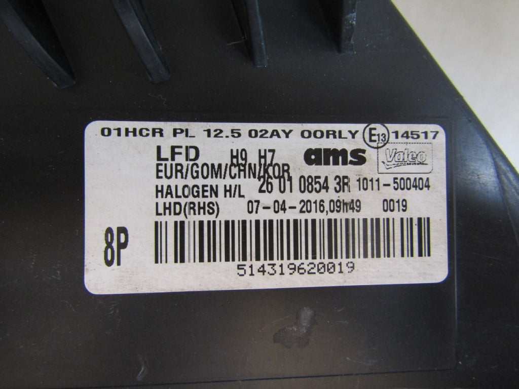 Prednji far RENAULT TALISMAN halogen sa sočivom Z LED RH desni 15-20 260108543R
