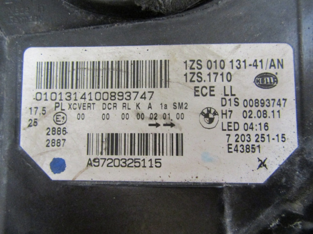 Prednji far BMW 5 F10 F11 xenon zakretni 10-13 lijevi LH 7203251-15