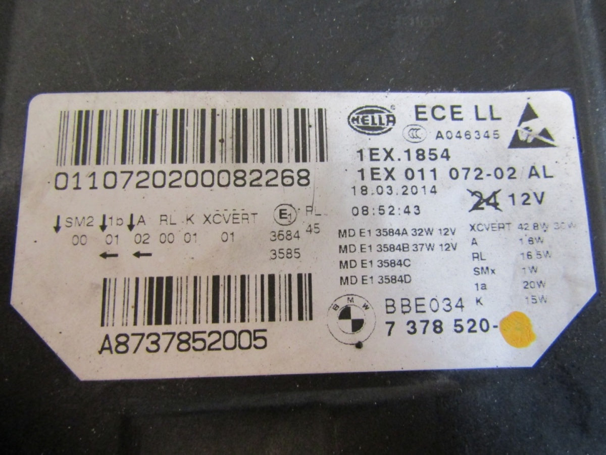 Prednji far BMW 5 F10 F11 LIFT LCI FULL LED ADAPTIVE 13-17 RH 7378520