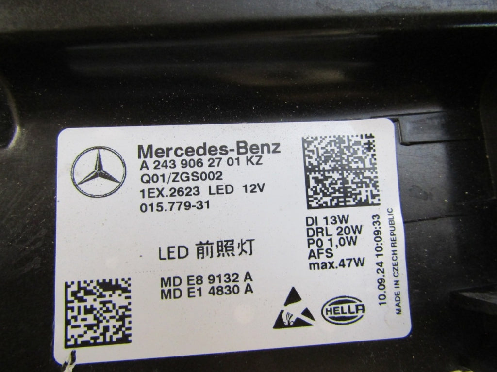 Prednji far MERCEDES EQA EQB W243 FULL LED PERFORMANCE LH lijevi 21-24 A2439062701
