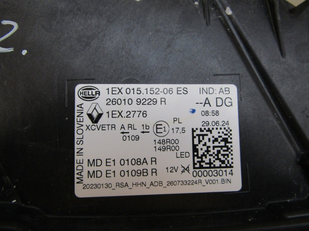Prednji far RENAULT AUSTRAL LED MATRIX VISION 22-25 RH desni 260109229R