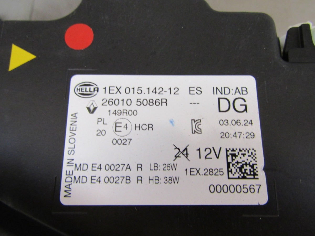 Prednji far RENAULT MEGANE V 5 E-TECH ESPRIT ALPINE SCENIC LED RH desni 22- 260105086R