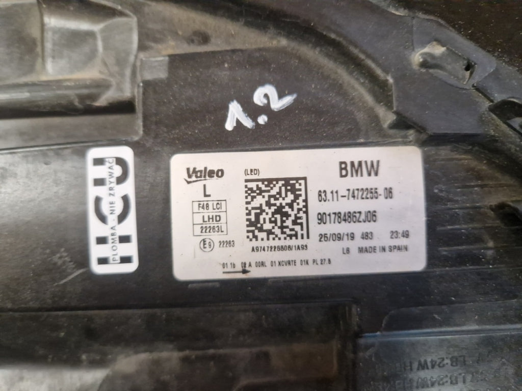 Prednji far BMW X1 F48 LIFT LCI FULL LED 19-22 LH lijevi 7472255-06