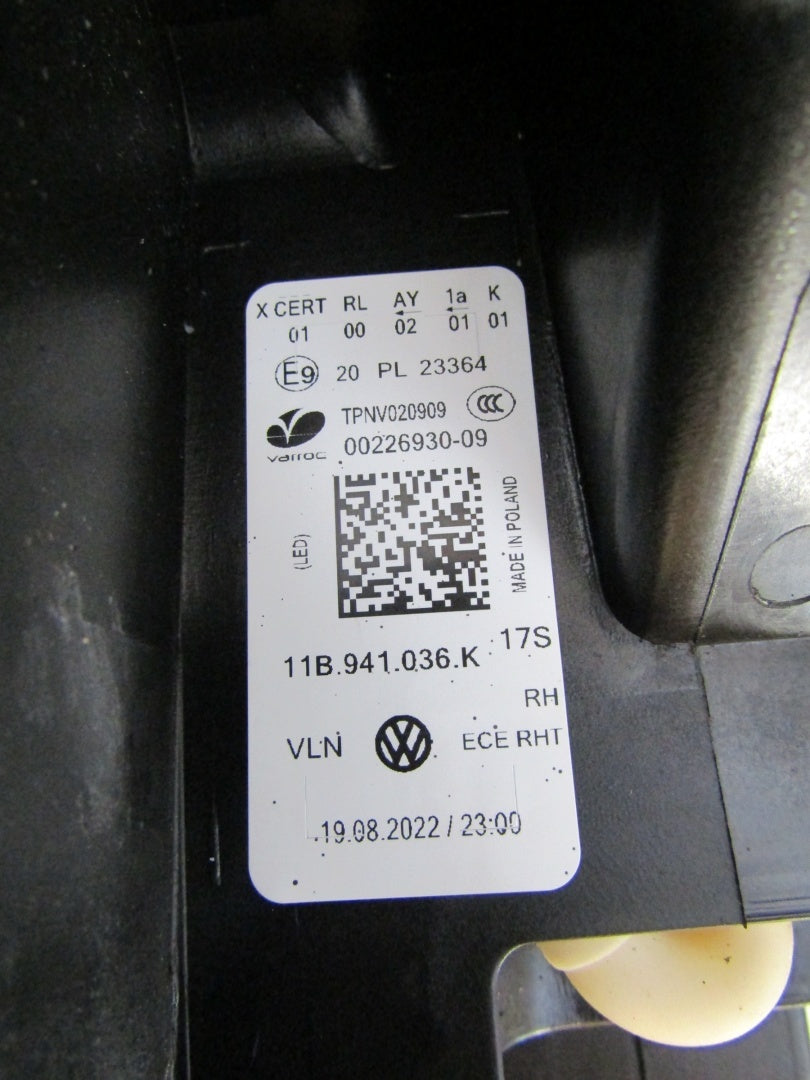 Prednji far VW ID.4 ID4 ID.5 ID5 FULL LED IQ LIGHT 20- RH 11B941036K