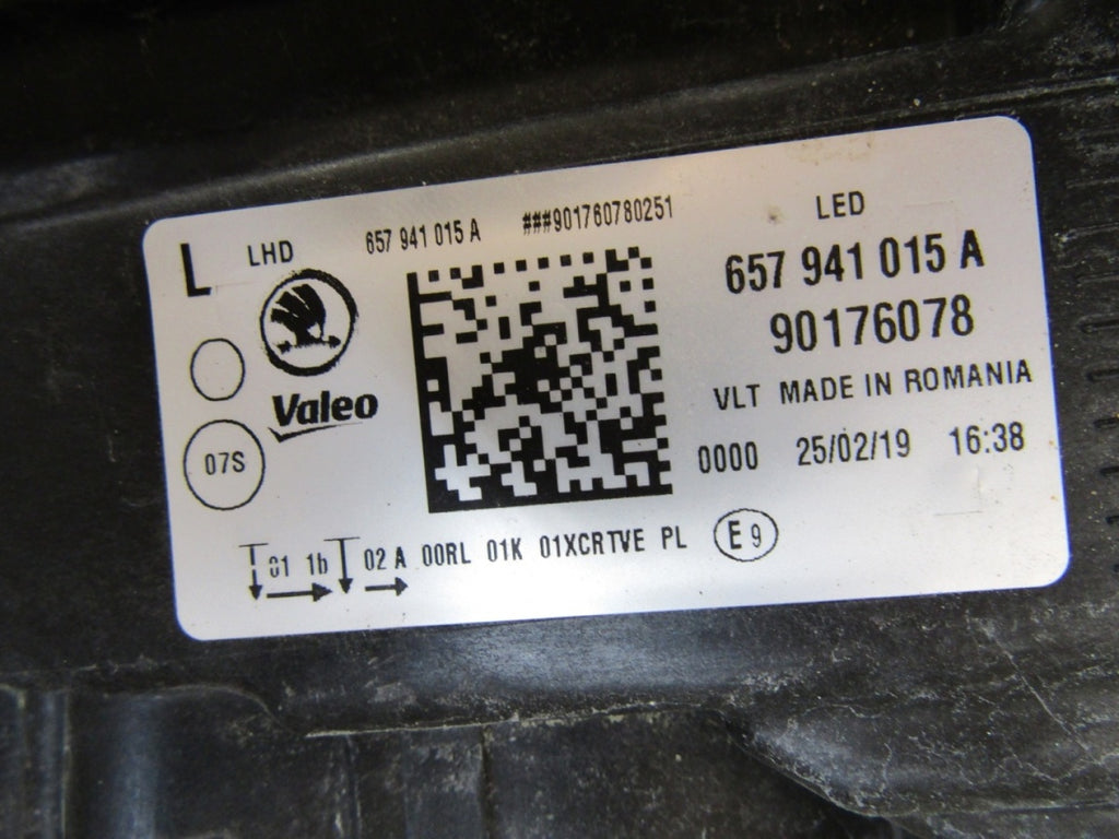 Prednji far Skoda Scala 657 FULL LED 19-23 LH 657941015A