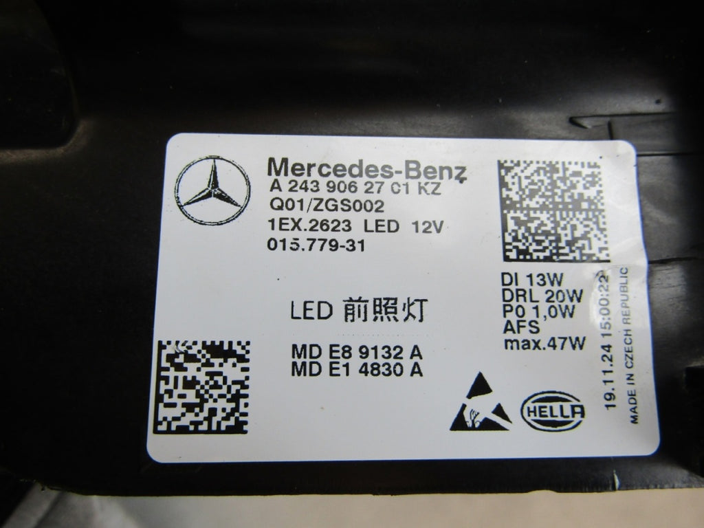 Prednji far MERCEDES EQA EQB W243 FULL LED PERFORMANCE LH lijevi 21-24 24390627C1KZ