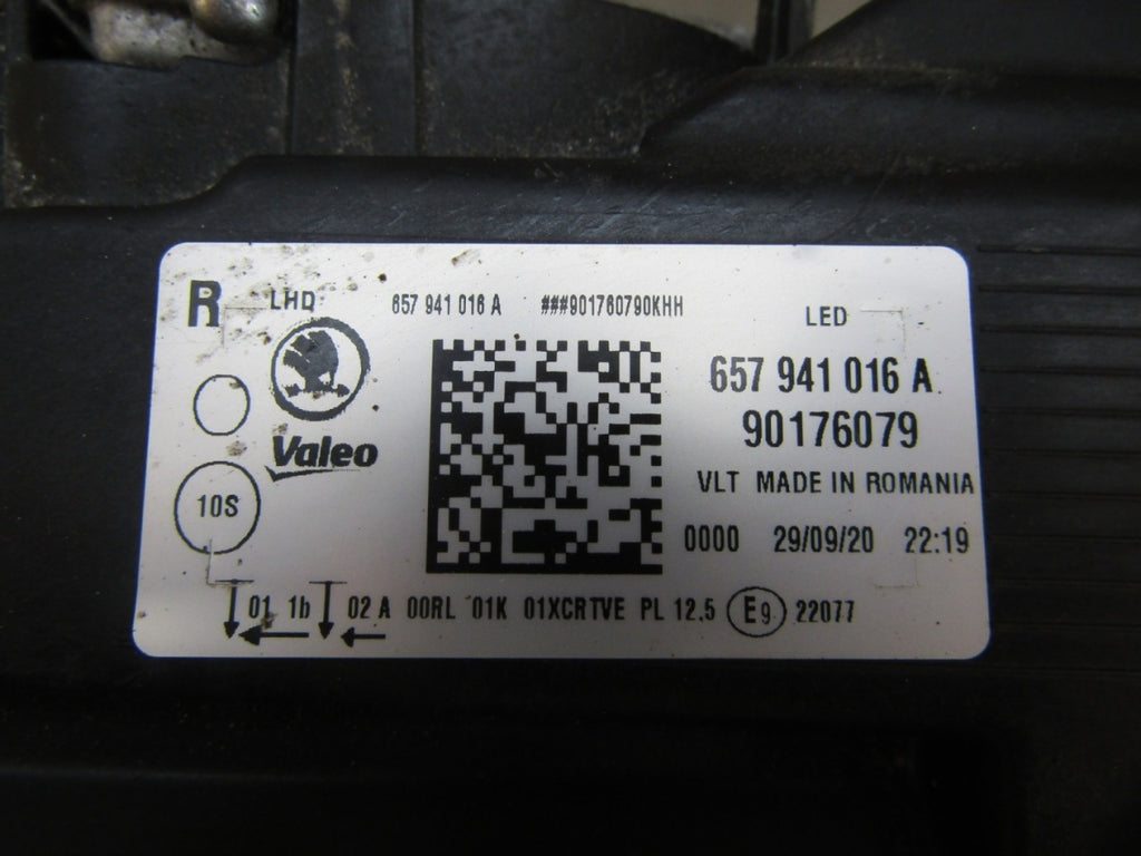 Prednji far SKODA SCALA 657 FULL LED 19-23 RH desni 657941016A