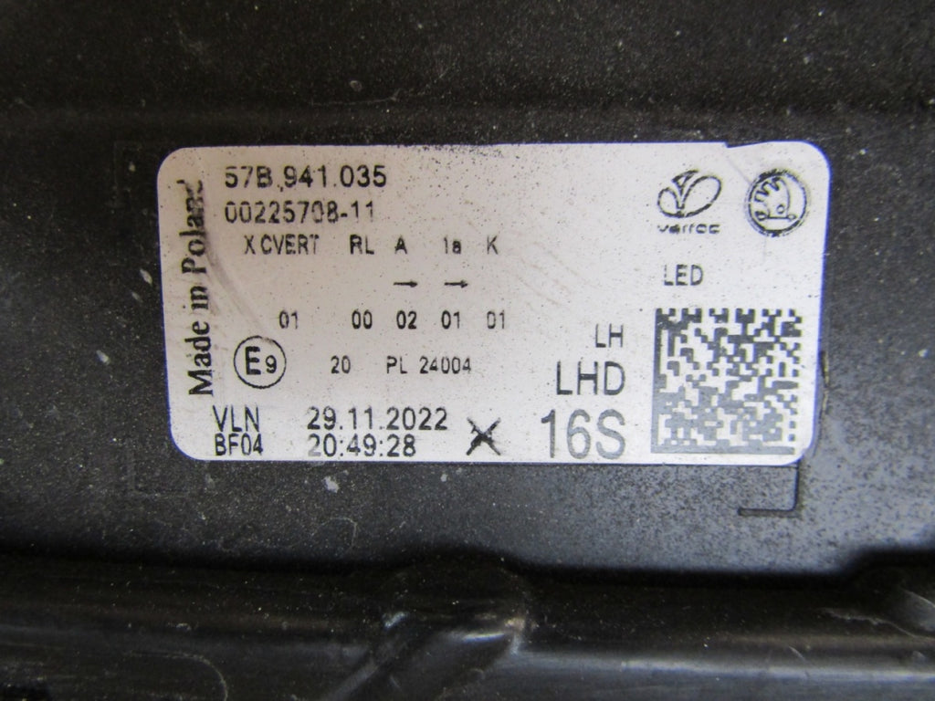 Prednji far Skoda Karoq Lift FULL LED 21- LH 57B941035