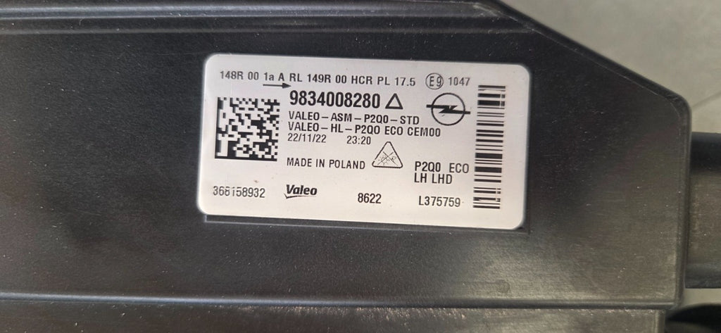 Prednji far OPEL MOKKA 2 II B LED 20- 24 lijevi LH 9834008280