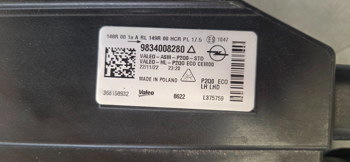 Prednji far OPEL MOKKA 2 II B LED 20- 24 lijevi LH 9834008280