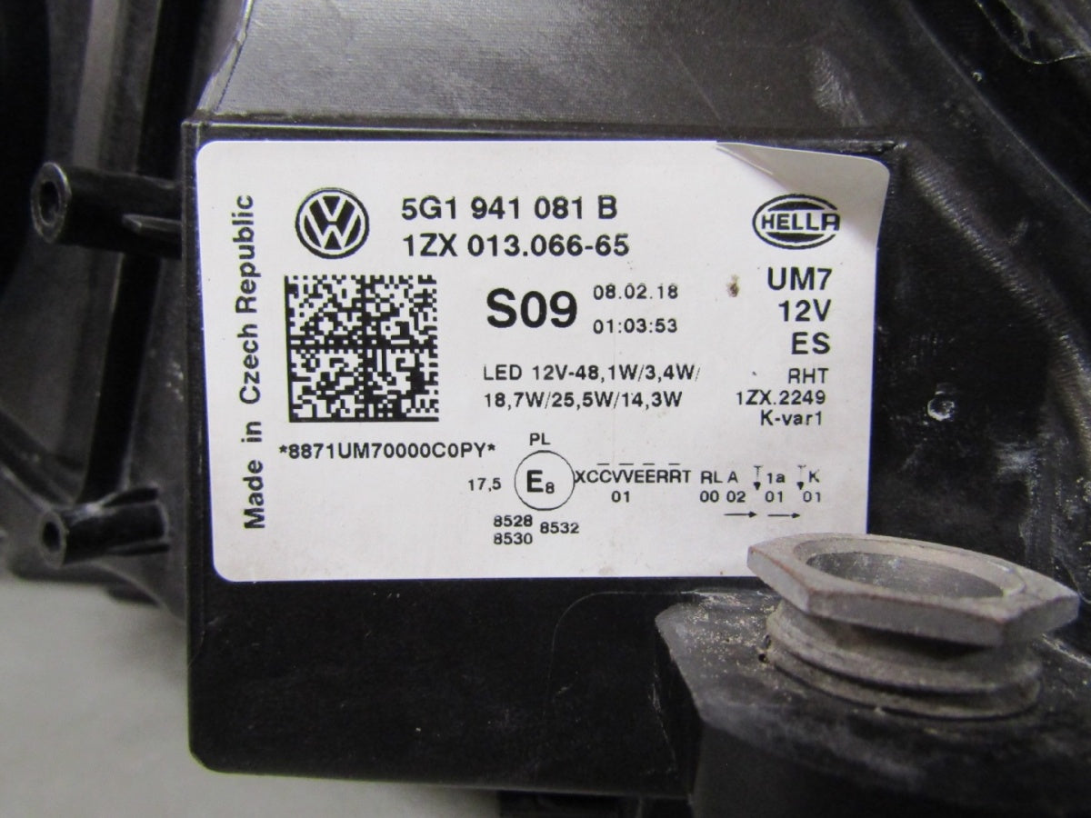 Prednji far Volkswagen Golf 7 VII GTE Lift Full LED 16-20 LH lijevi 5G1941081B