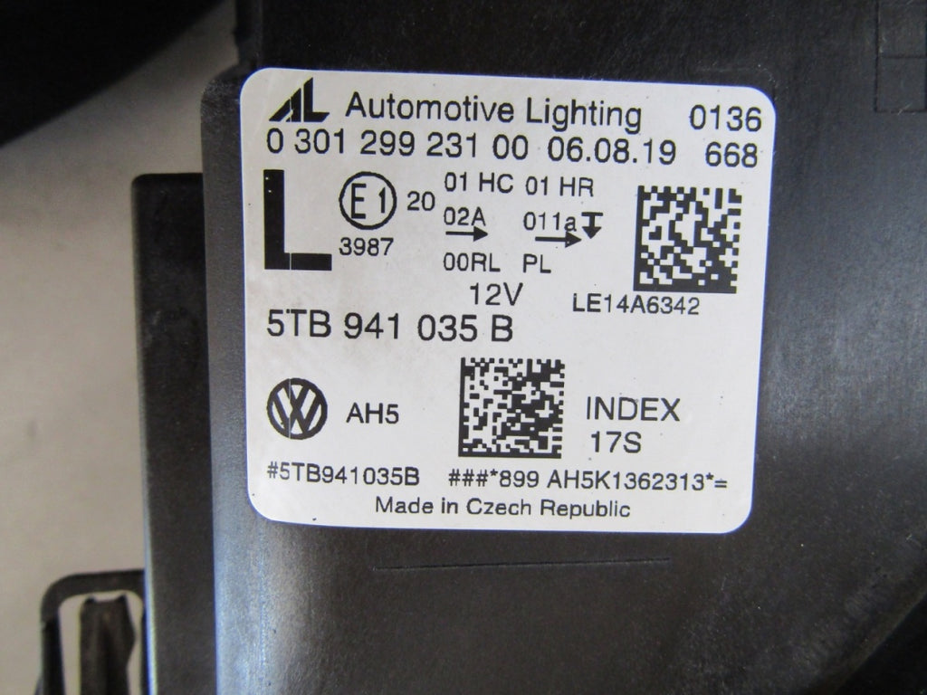 Prednji far VOLKSWAGEN TOURAN III 3 5TB LED LH lijevi 15- 5TB941035B