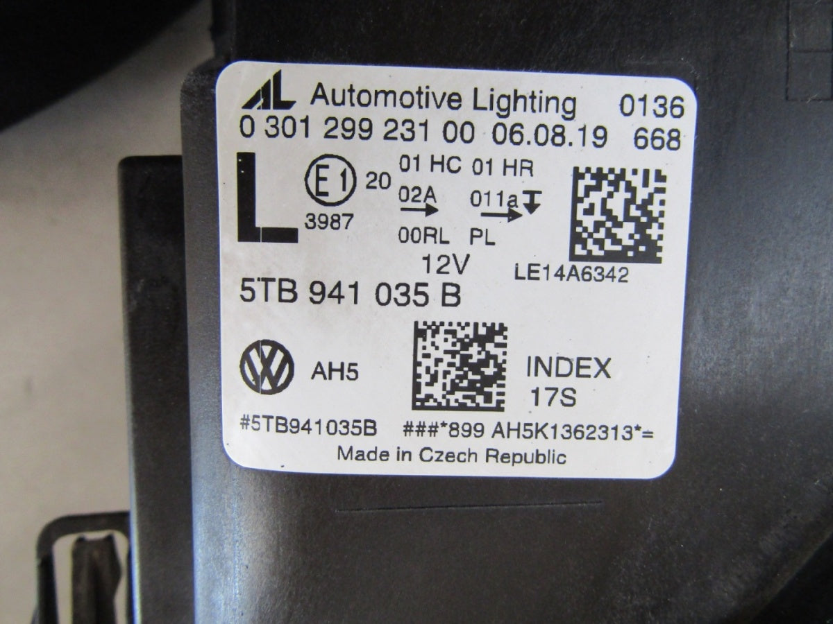 Prednji far VOLKSWAGEN TOURAN III 3 5TB LED LH lijevi 15- 5TB941035B