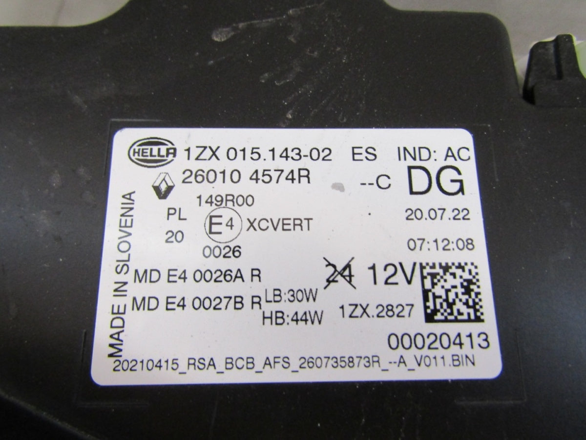 Prednji far RENAULT MEGANE V 5 E-TECH LED RH desni 22- 260104574R