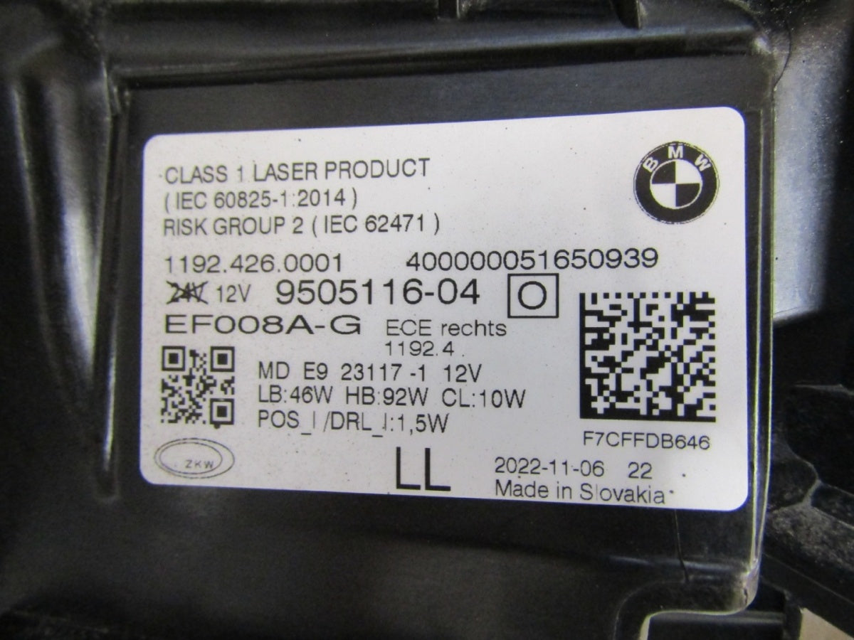 Prednji far BMW G22 G23 M3 M4 LASER 9505116-04 RH desni