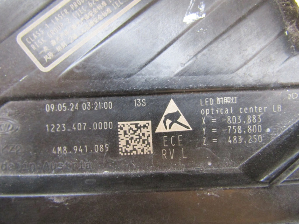 Prednji far AUDI Q8 4M8 LIFT LASER 24- LH lijevi 4M8941085