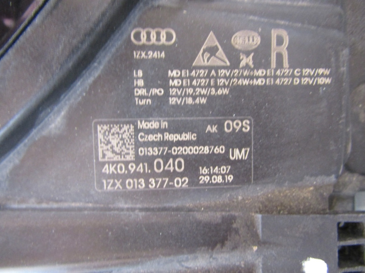 Prednji far AUDI A6 C8 FULL LED RH desni 18- 4K0941040