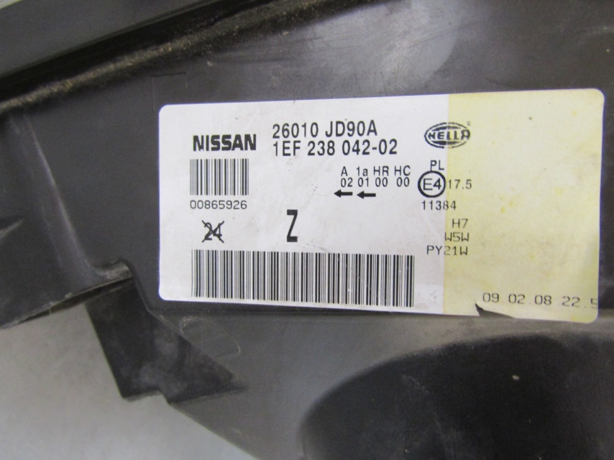 Prednji far NISSAN QASHQAI I halogen RH desni 06-09 26010JD90A