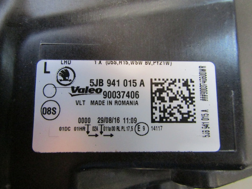 Prednji far SKODA RAPID xenon 12-16 LH lijevi 5JB941015A