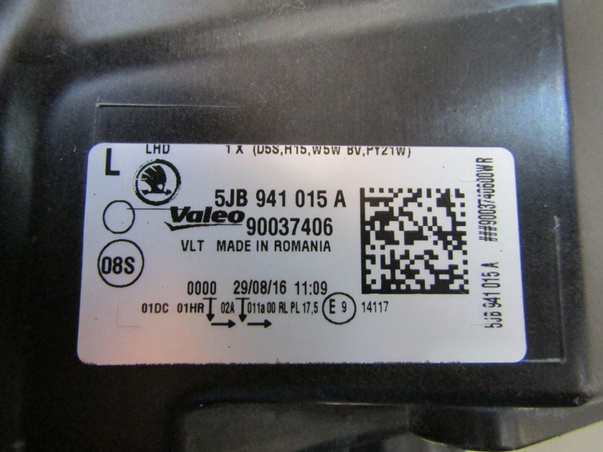 Prednji far SKODA RAPID xenon 12-16 LH lijevi 5JB941015A