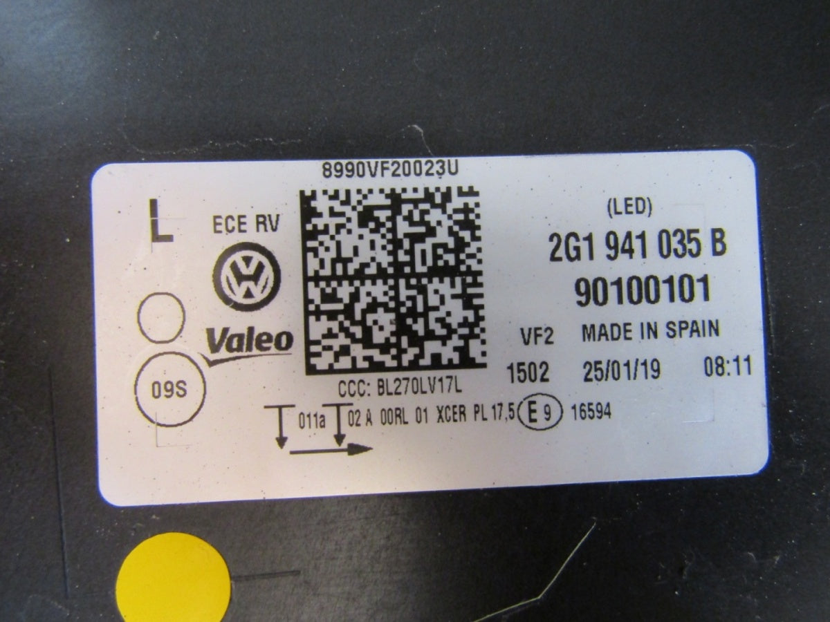 Prednji far VOLKSWAGEN POLO 2G FULL LED 17-21 LH 2G1941035B